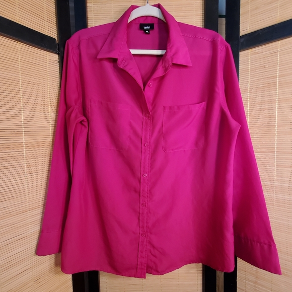 Mossimo Supply Co. Tops - Fantastic Fushia Massimo Blouse